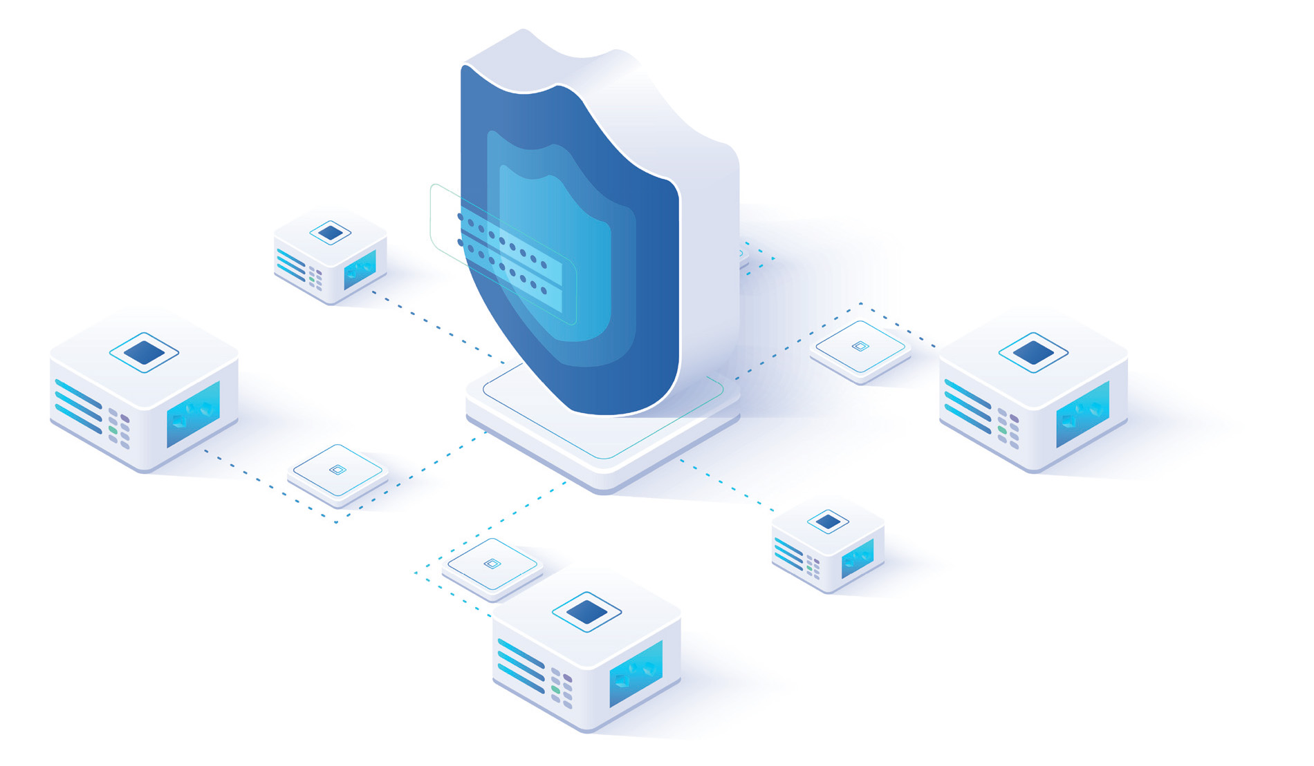 Figure showing security through cloud.